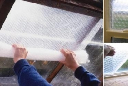Plástico de burbujas: un aislante térmico y acústico para las ventanas